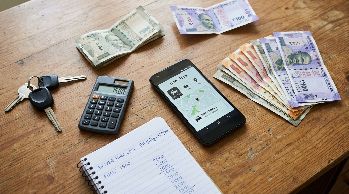 Driver hire pricing in Delhi NCR